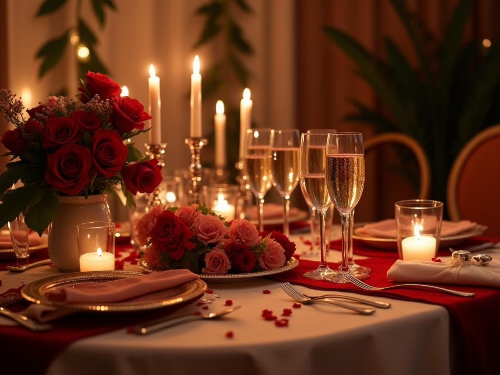 Celebración de aniversario con decoración elegante